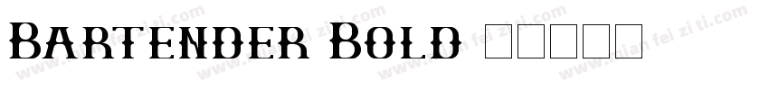 Bartender Bold字体转换